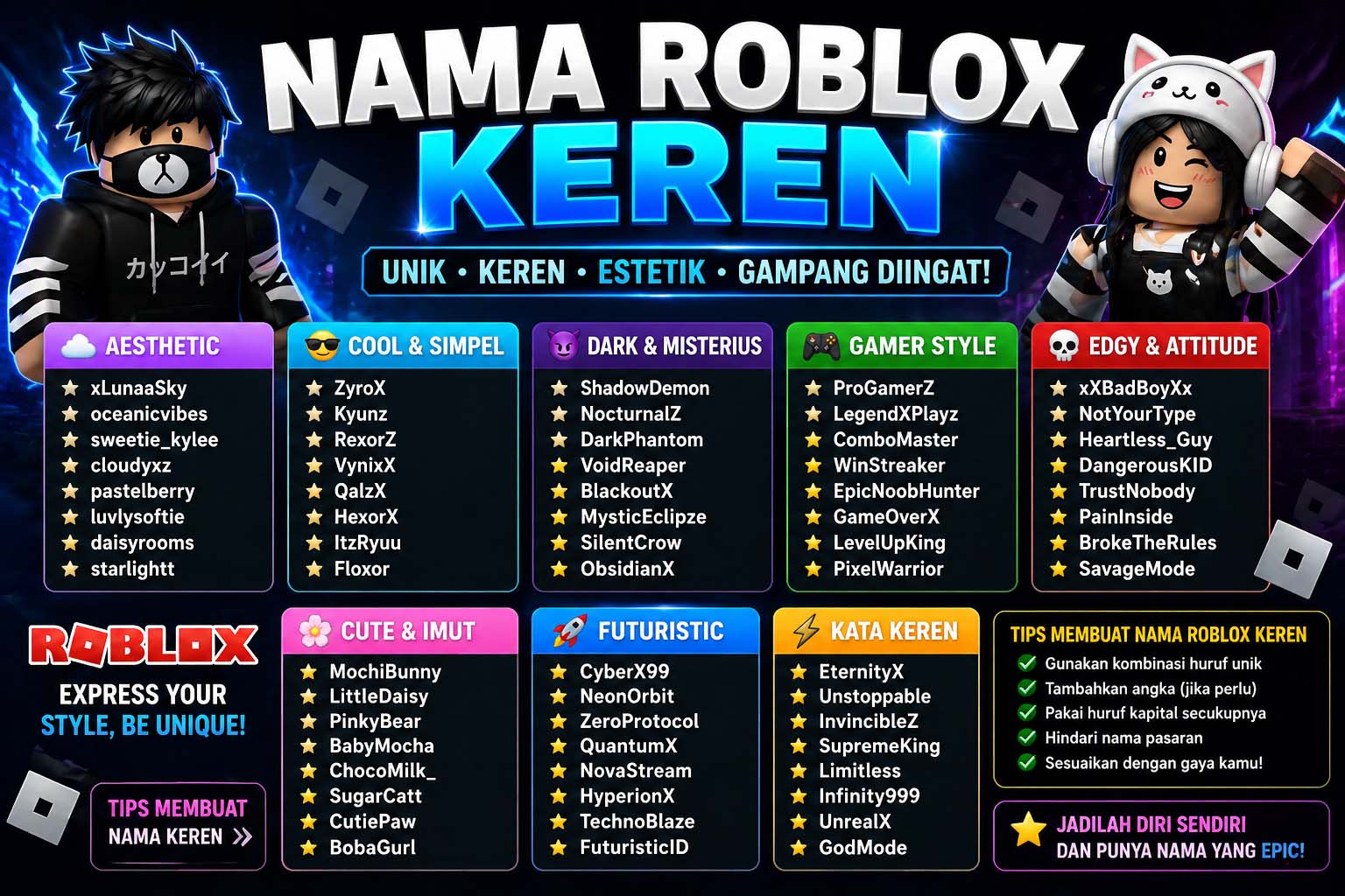 nama roblox keren