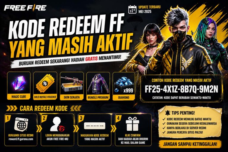 kode redeem ff yang masih aktif