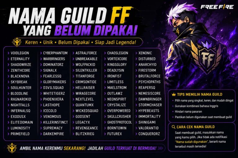 nama guild ff yang belum dipakai